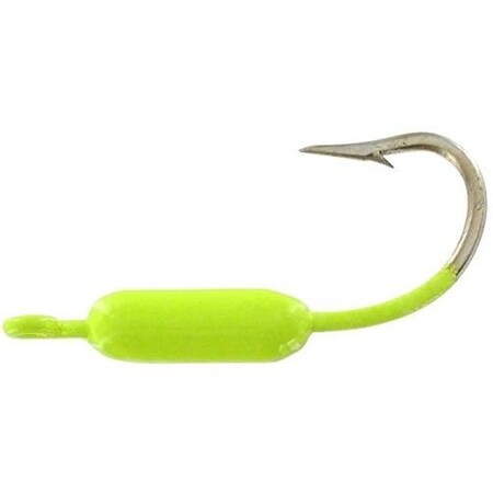 Wahoo Yellowtail Fever Jighead, 132 Oz, Sz 4 Hook Limetreuse, 10Bag WAH-YTJ32-LT